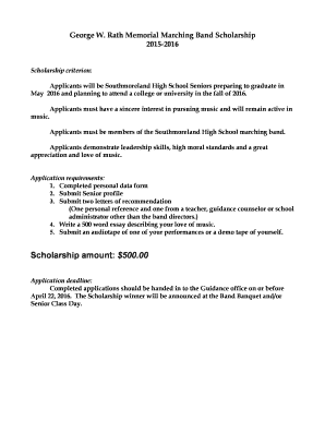 College resume examples for high school seniors - Scholarship amount: $500.00 - Southmoreland High School Bands - southmorelandband