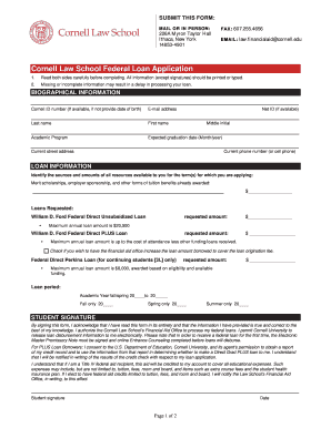 2016-2017 bApplicationb for Federal bLoansb pdf - Cornell Law School - lawschool cornell