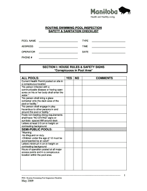 Routine Rental Inspection Checklist Editable Fillable Printable Legal Templates To Download Residential Pool Inspection Report Template