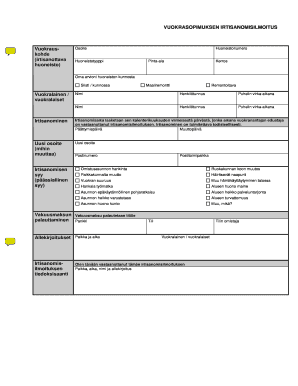 Finnish Rental Termination Notice