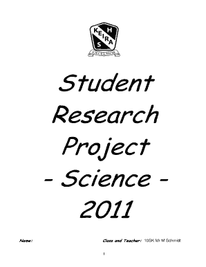 Student Research Project - Science - 2011 - web1 keira-h schools nsw edu