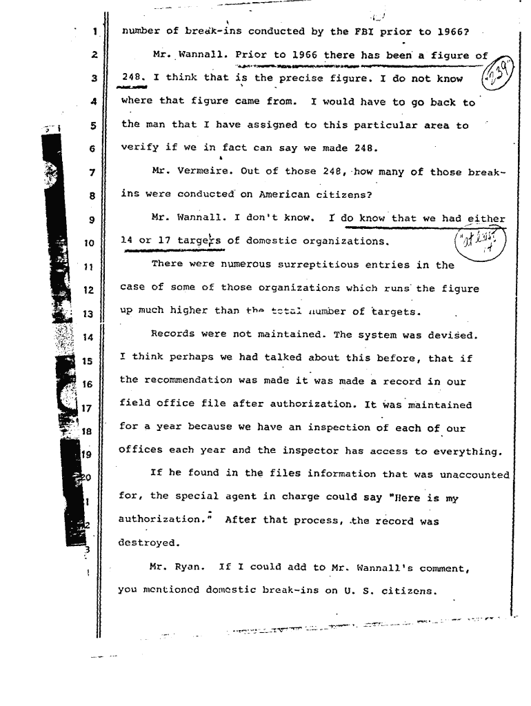 Fillable Online Surreptitious Entries (Black Bag Jobs) Part 14 of 30