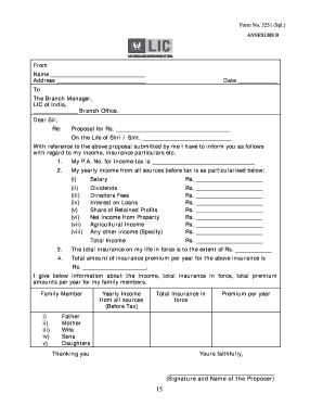 assignment form lic