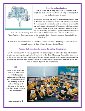 Five Cent Fundraiser - boakdaleb-pbschoolsbbnswbbedubau - oakdale-p schools nsw edu