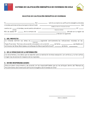 Chilean Energy Rating Application