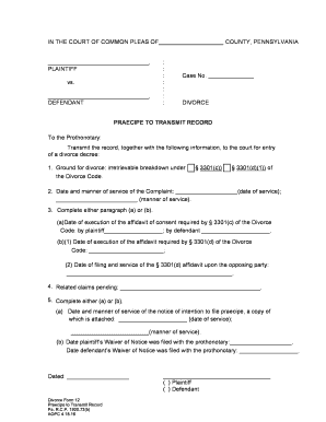 divorce papers pdf