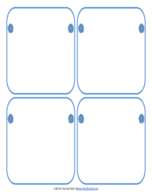 Recipe template - Blank Editable Recipe Cards - 2 & 4 card versions ... - Sheri Graham