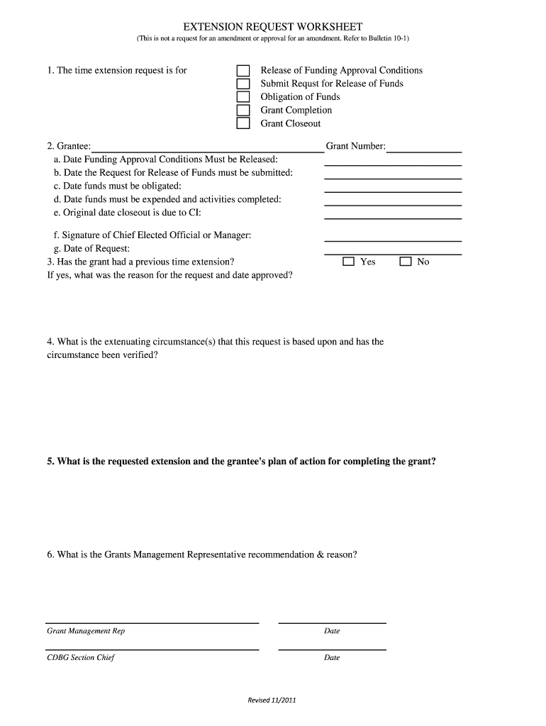 Fillable Online EXTENSION REQUEST WORKSHEET Fax Email Print - pdfFiller