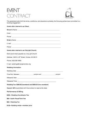 Fillable Online citylightomaha Citylight Church Wedding Contract 1doc Fillable Online citylightomaha Citylight Church Wedding Contract 1doc