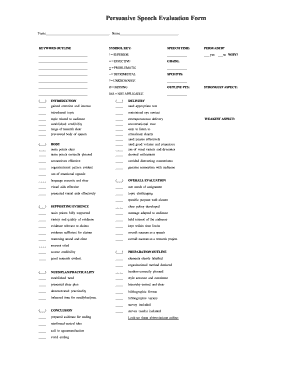 BSC 100b PERSUASIVE SPEECH EVALUATION - users humboldt