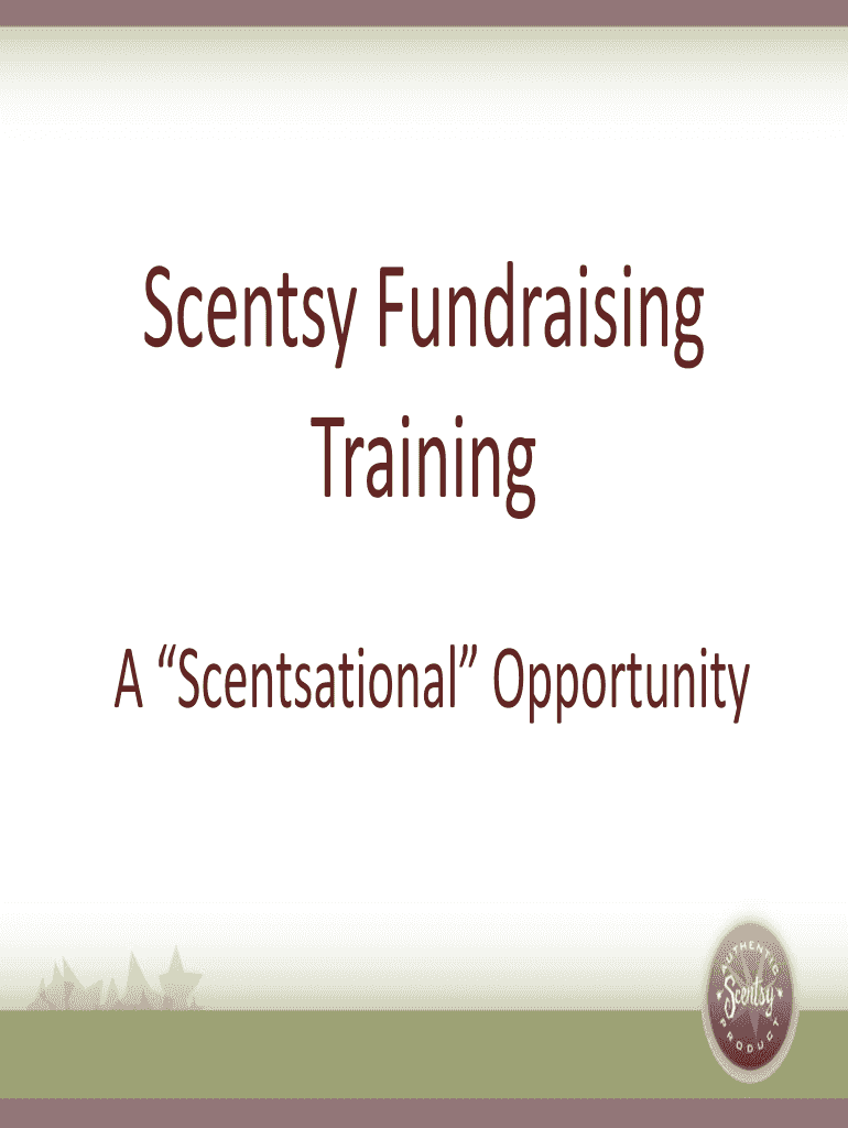 Fillable Online Scentsy Fundraising Fax Email Print pdfFiller