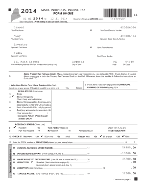 1 Total itemized deductions from federal Form 1040, Schedule A, line 29 - maine