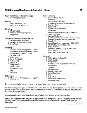 Camper Equipment Checklist 2007docx - troop22