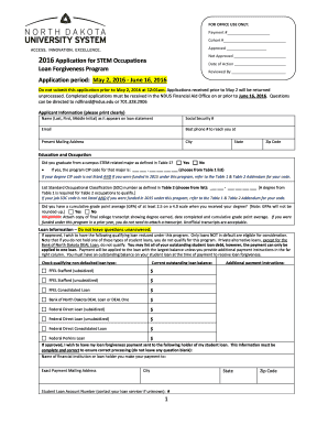 (STEM) Application. - North Dakota University System - ndus