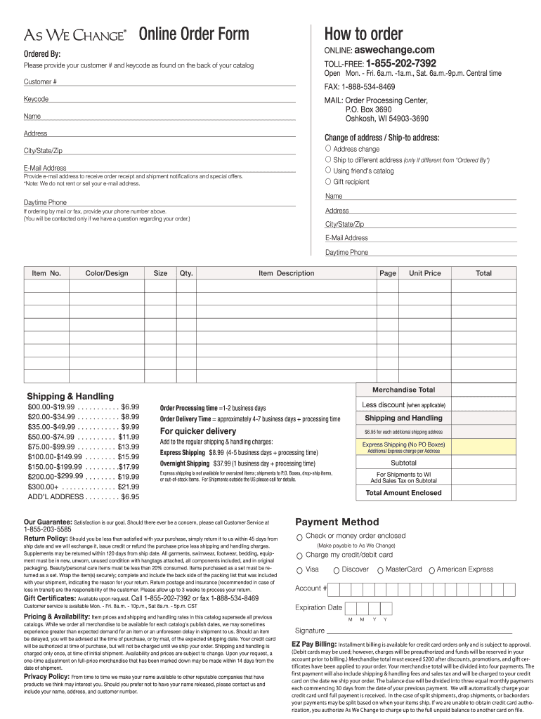 we change order form Preview on Page 1