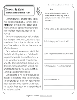 third grade reading comprehension worksheets fill online printable fillable blank pdffiller