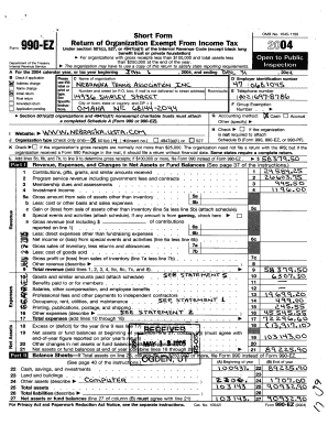 4 Short Form Return of Organization Exempt From Income Tax