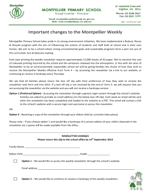 Spreadsheet monthly sales report template excel - Important changes to the Montpellier Weekly - Montpellier Primary ... - montpellierps vic edu