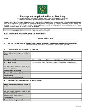 18 Printable Cvs Employment Application Forms and Templates - Fillable ...