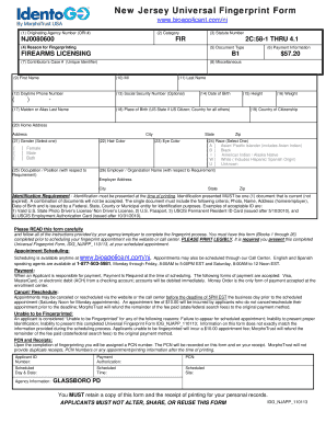 com/nj (1) Originating Agency Number (ORI #) (2) Category NJ0080600 (3) Statute Number FIR 2C:581 THRU 4 - glassboropd