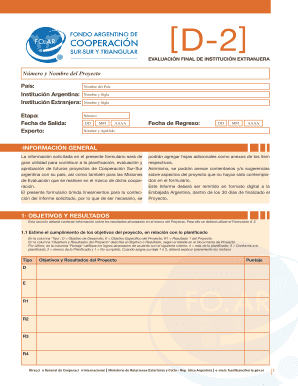 EVALUACIN FINAL DE INSTITUCIN EXTRANJERA - cooperacionarg gob