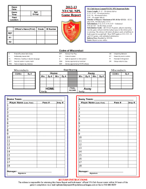 2012-13 Date NY Club Soccer LeagueNYCSL NPL Important