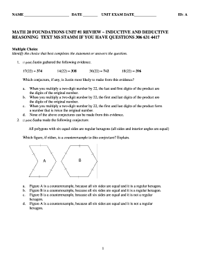 अंशकालीन प्रमाणपत्र नमुना - MATH 20 FOUNDATIONS UNIT 1 REVIEW - bWikispacesb