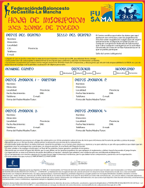 Basketball Registration Form