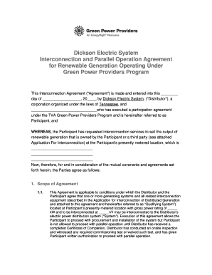 2015-ModelInterconnectionAgreementdocx