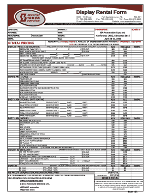 Rental pricing - ISA Automation Expo &amp; Conference