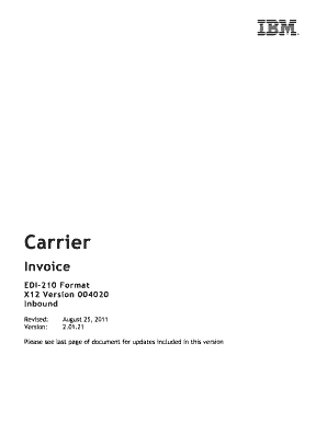 EDI 210 - Carrier Invoice - edi-software