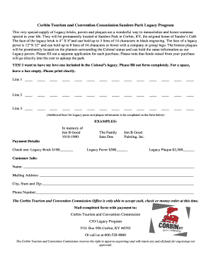 To for more information and for the Legacy bricks, Pavers and ...