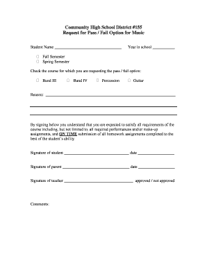 Fillable Online clcbands Music Pass-Fail Form - clcbands Fax Email ...