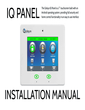 Qolsys IQ Panel Install Manual - Royal Security Services Inc. - royalsecurity