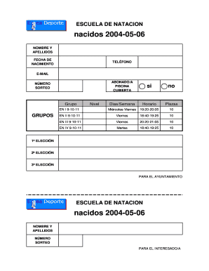 Preinscripciones 2015 - Ayuntamiento de Ejea de los Caballeros