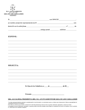 Ejea de los Caballeros Request Form