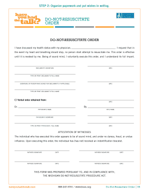DO-NOT-RESUSCITATE ORDER - bhaveyouhadthetalkbbcomb