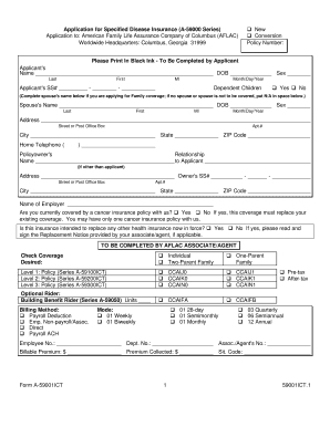 BFormb A-59001ICT 1 59001ICT1 Application for Specified Disease bb