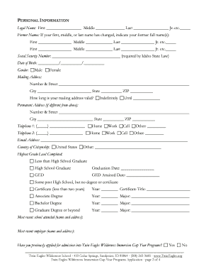 Twin eagles instructor training program - Twin Eagles Wilderness bb