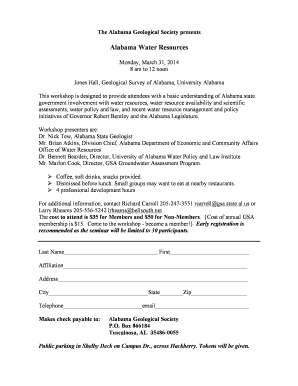 Alabama Geological Society Workshop 2014doc - alageolsoc