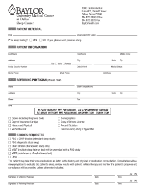 PATIENT REFERRAL PATIENT INFoRmATIoN REFERRINg bb