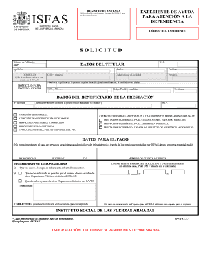ISFAS Dependency Care Application Form