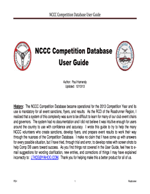 NCCC Competition Database User Guide - bmichcorvettebborgb