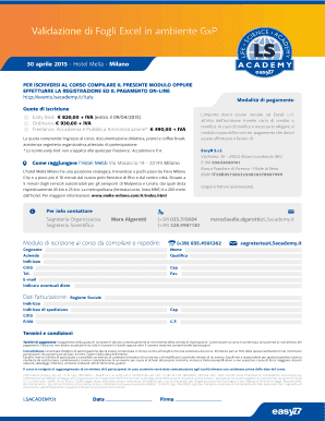 Validazione di Fogli Excel in Ambiente GxP - blsacademybbitb