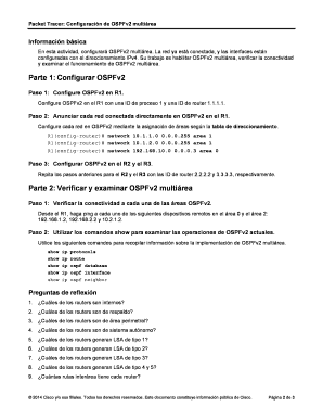 Packet Tracer Configuracin de OSPFv2 multirea