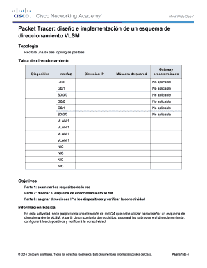 En esta actividad, se le proporciona una direcci n de red 24 que debe utilizar para dise ar un esque