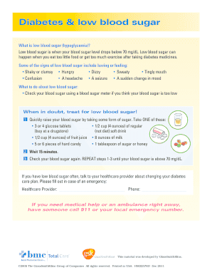 Diabetes amp low blood sugar - Bend Memorial Clinic