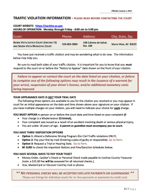 Sample letter to senator for immigration help - Effective January 1, 2015 TRAFFIC VIOLATION INFORMATION PLEASE READ BEFORE CONTACTING THE COURT COURT WEBSITE: https://cochise - cochise az