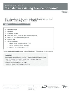 BTransferb an existing licence or permit