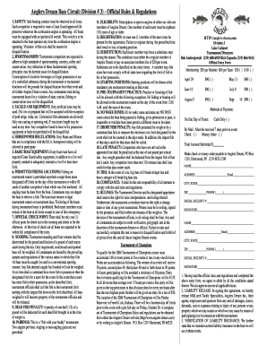 BAnglersb bDreamb Bass Circuit Division 3 - Official Rules - anglers-dream